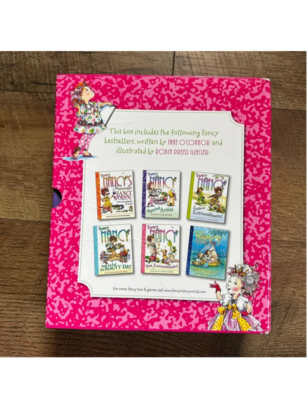 Girls Harper Fancy Nancy Bountiful Box of Books Pink Multicolor